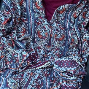 Bohemian Paisley Print shirt